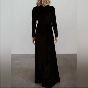 Baltic Born Black Long Sleeve Maxi Dress